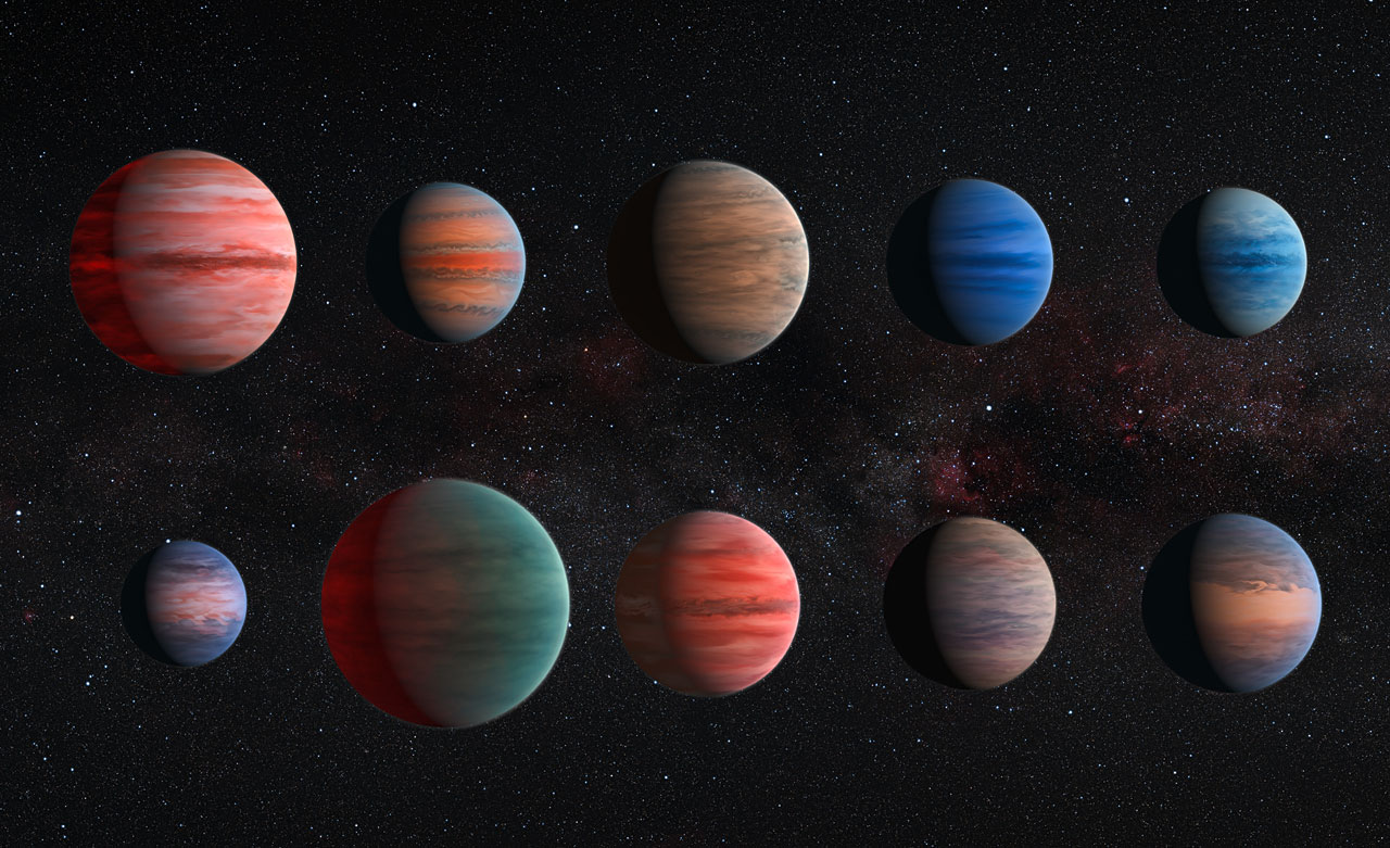 Clear to cloudy hot Jupiters